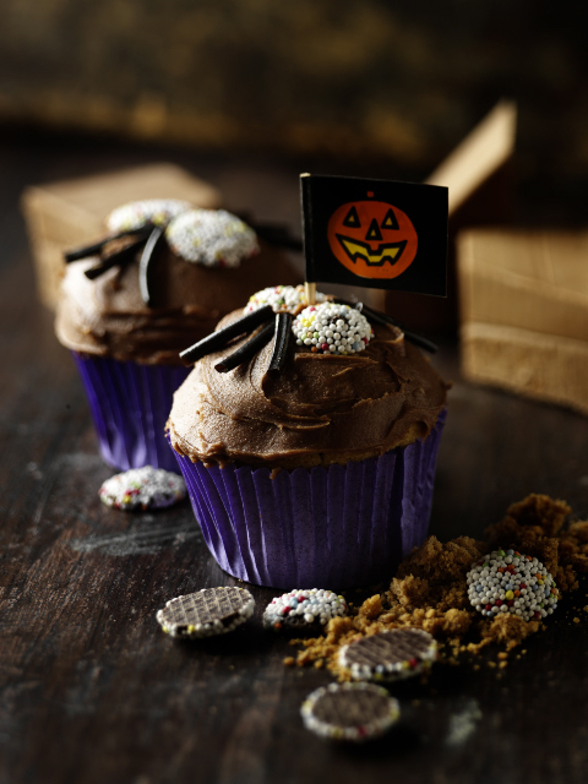 Halloween muffins läskigt goda Odense Marcipan.se